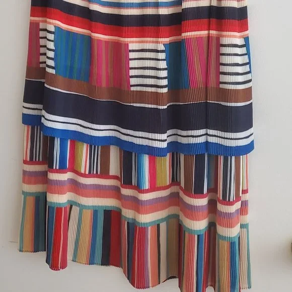 FARM RIO PLEATED MIDI SKIRT - Picture 4 of 5